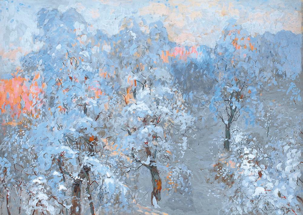 К. Горбатов. 'Зимний пейзаж' («Деревья в зимнем серебре»). | Источник: пресс-служба музея