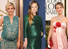 «Беременная» мода: 20 вечерних образов голливудских див