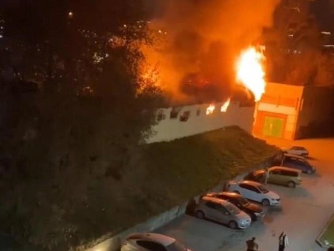 Возгорание произошло в утреннее время 28 октября | Источник: ACT-54 Black / Telegram