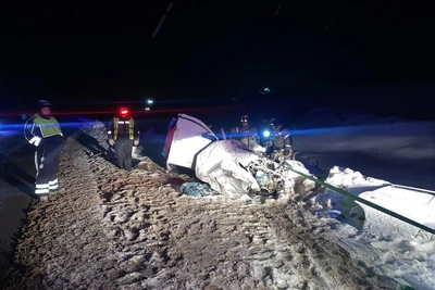 Woman Killed, Teen Injured in M-5 Nissan-Truck Crash