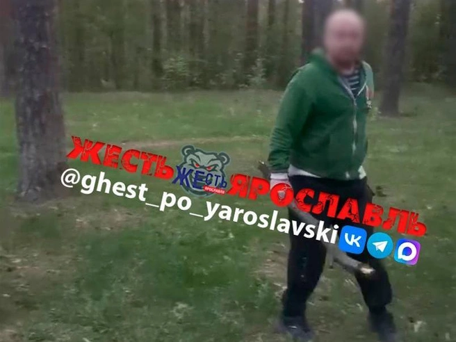 Участник конфликта сообщил, что нападавший бил палкой | Источник: Жесть Ярославль / Vk.com