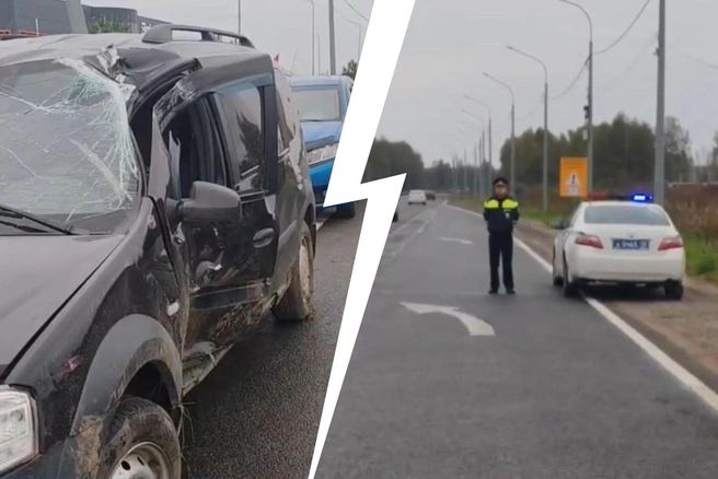 В ДТП под Ярославлем пострадали пять человек | Источник: Госавтоинспекция Ярославской области / Max.ru