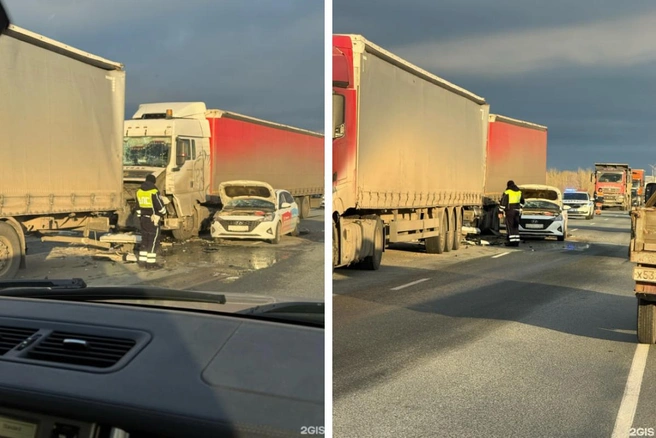 В аварию попал Hyundai | Источник: 2ГИС / Ксения Георгелаш