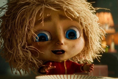 Екатерина Стулова и Иван Охлобыстин в «Домовенке Кузе 2»