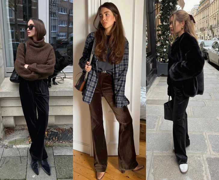 Эти велюровые брюки заменят вам джинсы на зиму: где купить и как правильно стилизовать Эти велюровые брюки заменят вам джинсы на зиму: где купить и как правильно стилизовать