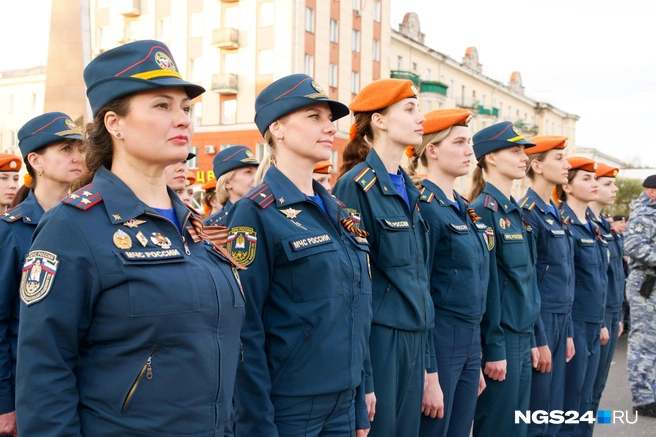 На репетиции присутствовали МЧС Красноярского края | Источник: Елена Крапива / NGS24.RU