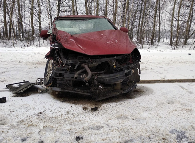 Опубликованы фото с места ДТП с четырьмя пострадавшими в Старожиловском районе | ya62.ru