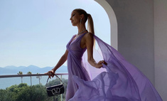 Самый модный образ на выпускной: платье в оттенке Very Peri как у Леони Ханне на Каннском кинофестивале 2022