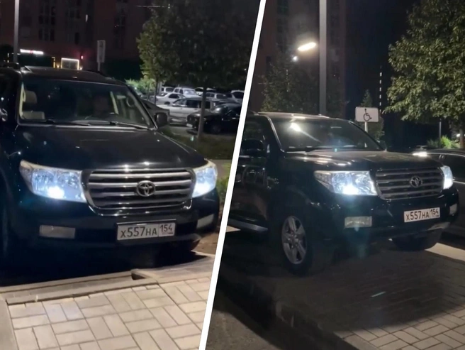 Автомобиль засняли на Владимира Заровного | Источник: «АСТ-54 Black» / Telegram