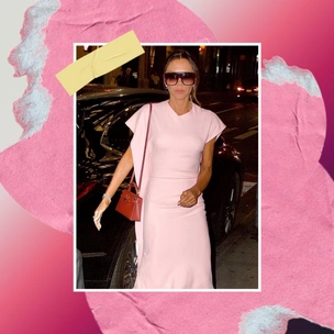 Красный и розовый: Виктория Бекхэм показала самое модное цветовое сочетание зимы 2025/26