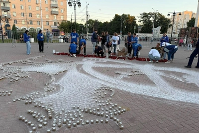 В Рязани зажгли 10 000 свечей в память о героях войны