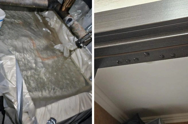 В квартиру вылилось примерно 300 литров воды | Источник: Читательница НГС