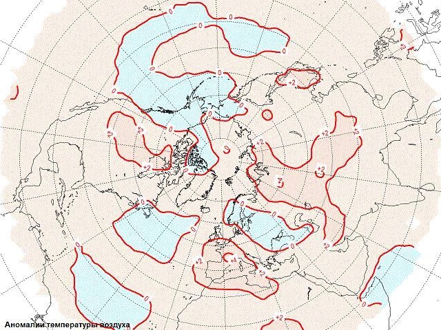 Аномалии температуры воздуха в Северном полушарии в июле 2026 года | Источник: Гидрометцентр 