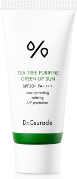 Dr.Ceuracle Солнцезащитный крем для проблемной кожи Tea Tree Purifine Green Up Sun SPF 50+ PA 