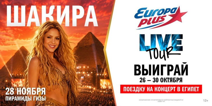 Мировой LIVE TOUR: «Европа Плюс» отправит 10 слушателей на незабываемое шоу Шакиры у Великих пирамид Гизы | Источник: Пресс-служба «Европа Плюс»