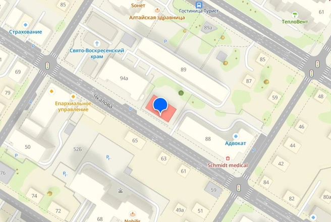 Дом находится неподалеку от храма на 9 Января  | Источник: 2gis.ru