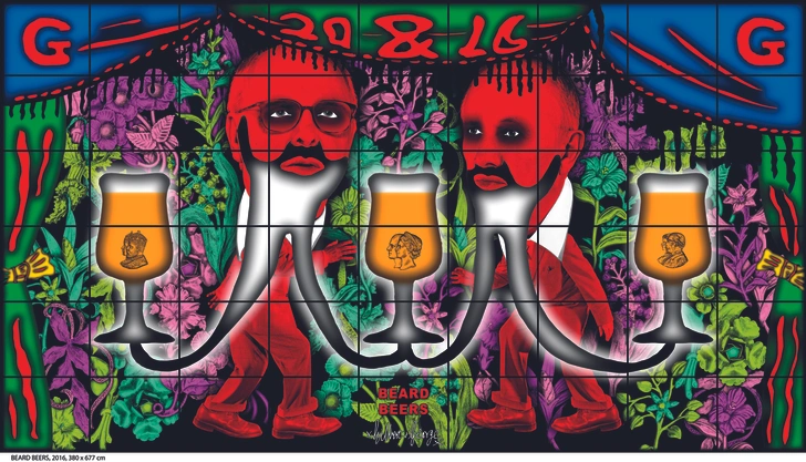 Gilbert & George. Beard Beers, 2016.