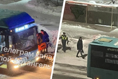 Пешеход погиб при наезде автобуса в Архангельске