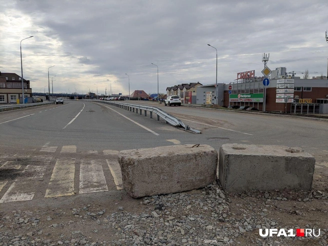 Вдали видна та самая развязка | Источник: Булат Салихов / UFA1.RU