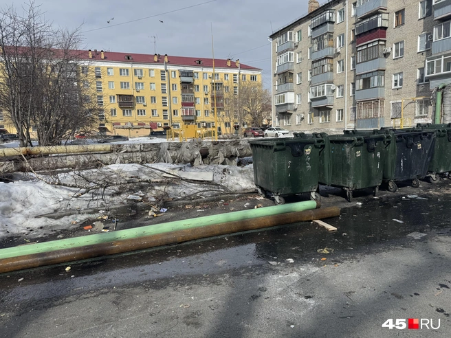 Чисто только около администрации, а во вдорах&nbsp;— вот так | Источник: Юлия Король 