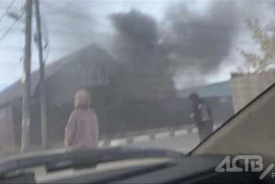В Ново-Александровске произошел пожар в двухэтажном доме