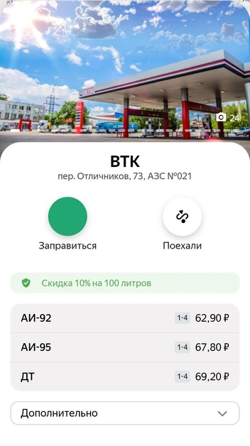 Источник: «Яндекс.Заправки»