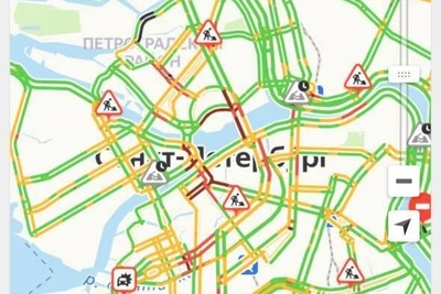 Вечерние пробки в центре Петербурга: мосты и интернет