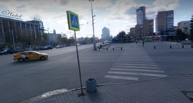 Та самая «зебра», которая стала предметом спора | Источник: Яндекс. Карты