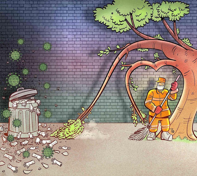 16 карикатур про коронавирус от иранского художника