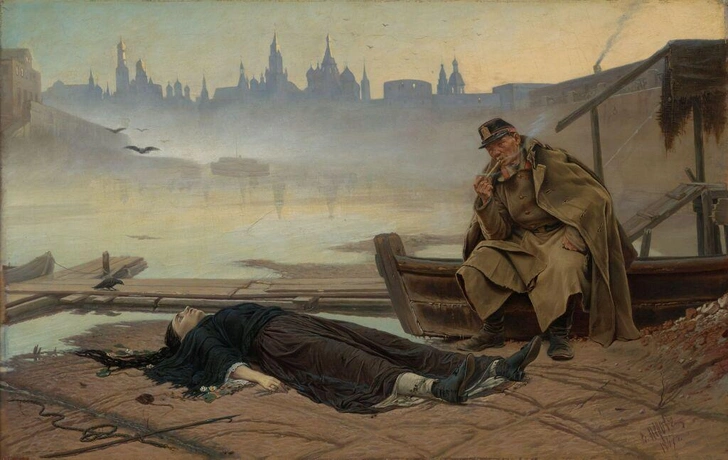 Василий Перов, «Утопленница», 1867 г. | Источник: Ktomy.media