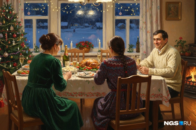 Тем вечером в доме продолжали праздновать Новый год | Источник: Юрий Орлов / NGS.RU