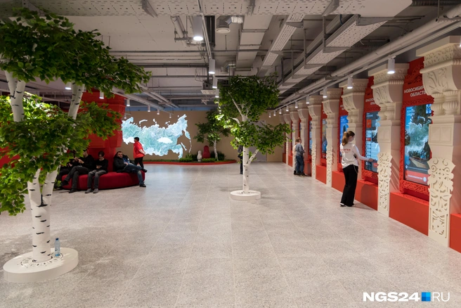Отдельный зал рассказывает не только о Красноярском крае, но и всех регионах Сибири | Источник: Мария Ленц / NGS24.RU