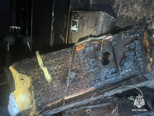 После пожара в больнице скончалась неизвестная женщина | Источник: ГУ МЧС по Саратовской области