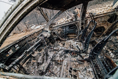 В Выборге мужчину задержали за поджог «Нивы»