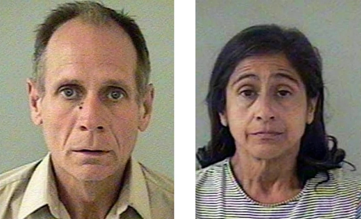 Так Филипп и Нэнси Гарридо выглядели в момент ареста | Источник: Соцсети