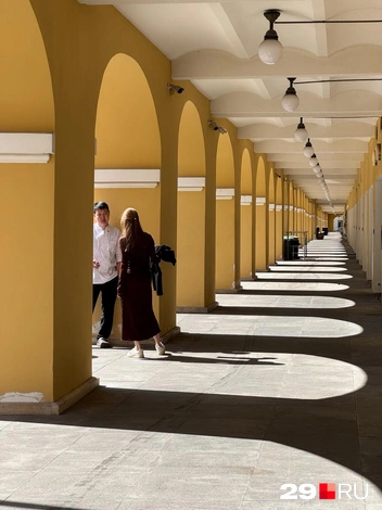 Внутри здания две гостиницы — «Экспресс Садовая» и «Театральная площадь» | Источник: Валерия Богатырева / 29.RU