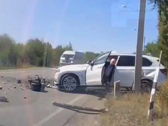 На кадрах с видеорегистратора виден бывший глава Челябинска | Источник: АВТО Магнитогорск / Vk.com