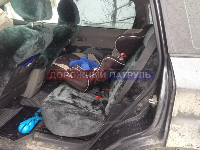 Ребёнок находился в удерживающем устройстве