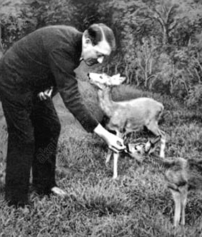 Гитлер с оленятами и еще девять невероятно милых фотографий ужасных людей