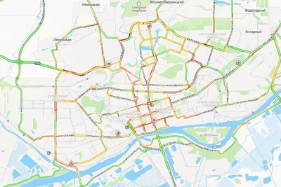 Rostov-on-Don Hit by 10-Point Traffic Jams After Snowfall
