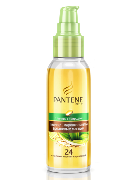 Эликсир с аргановым маслом Pantene Pro-V Слияние с природой OIL THERAPY.