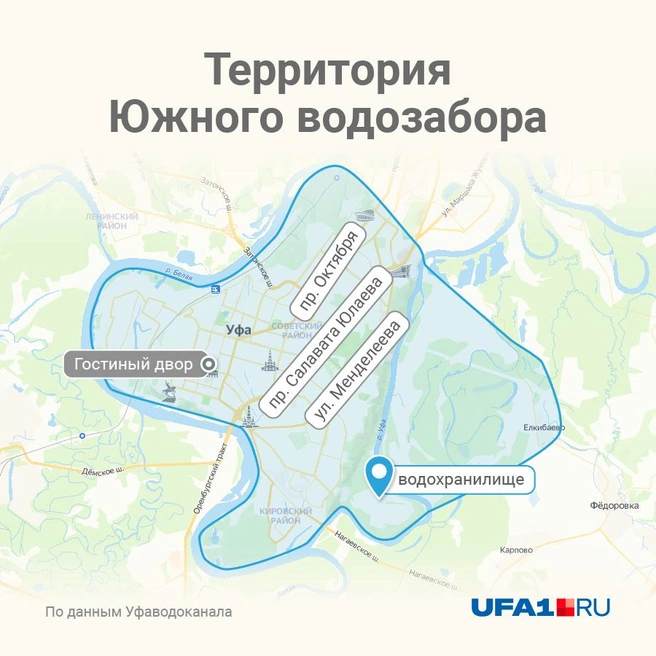 Южный водозабор обеспечивает водой треть всего населения | Источник: Полина Авдошина