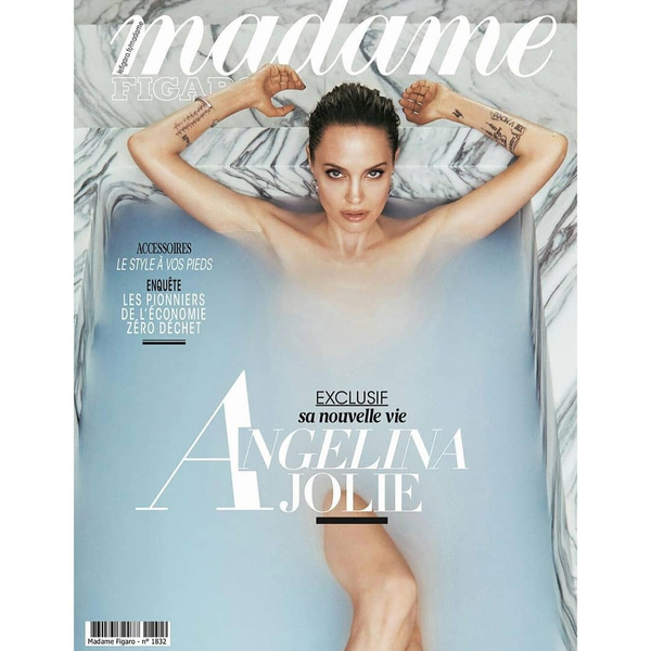 Ню дает! Полностью обнаженная Джоли украсила обложку французского журнала
