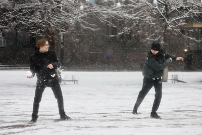 Челябинск после первого снегопада