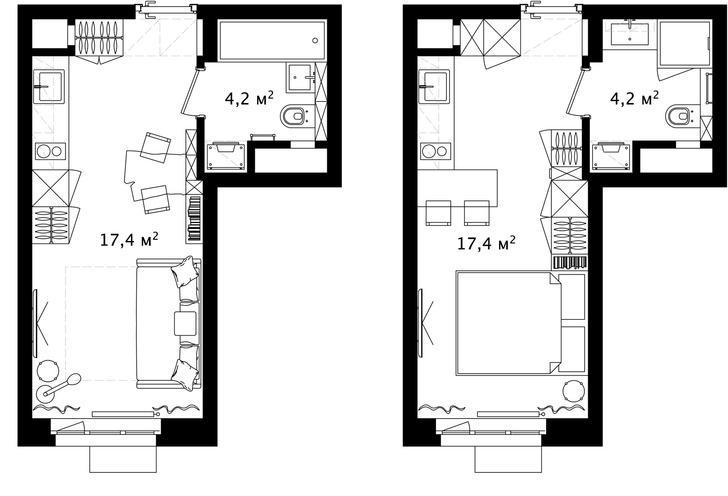Первый план: все, что нужно знать о планировке маленьких квартир (фото 9)