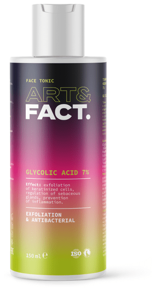 ART&FACT. / Тоник-эксфолиант для жирной кожи с гликолевой кислотой 7%