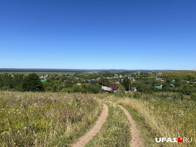 Вид на село с возвышенности | Источник: Андрей Бирюков / UFA1.RU