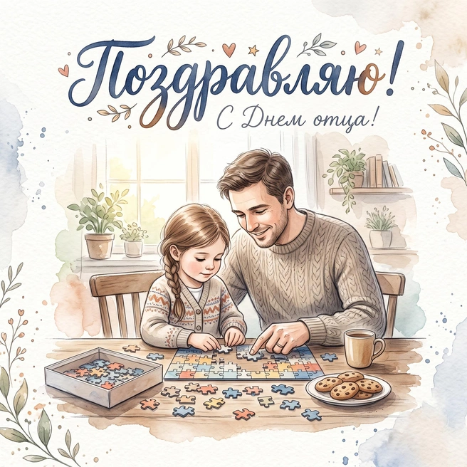 Желаю сил, энергии и стального здоровья. С Днем отца! | Источник: Городские медиа
