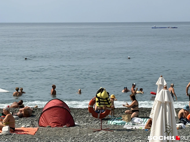 Море теплое, но не «кипит» | Источник: Анна Грицевич / SOCHI1.RU