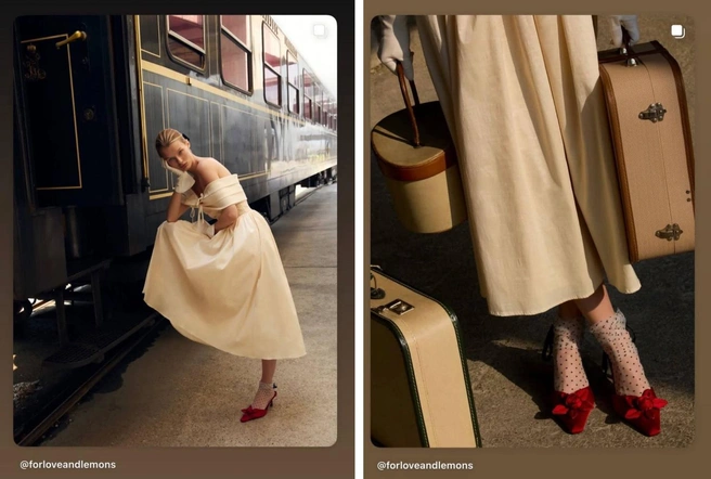 Модель перенеслась в другую эпоху | Источник: kris_grikaite / Instagram*